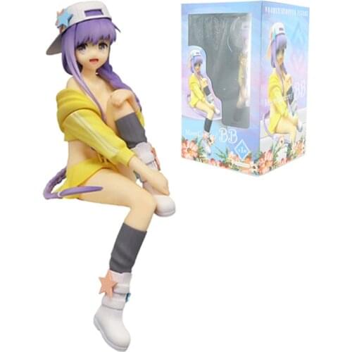 16CM FuRyu Fate Grand Order FGO Mooncancer BB Swimsuit Noodle Stopper PVC Figure Model FGO BB Figurine Toys