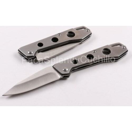 Bron Keychain Pocket Folding Knife with Clip Tactical Rescue Hunting Fishing EDC Survival Tool Knives