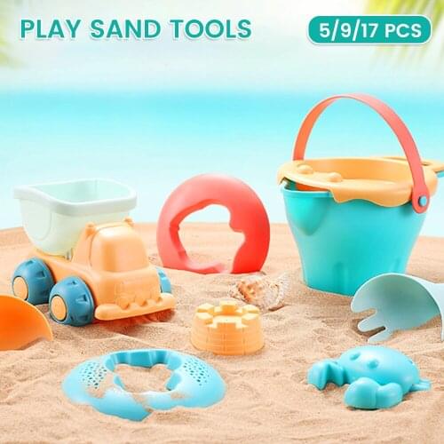 Summer Baby Sandbox Toys Beach Bucket Shovel Truck Castle Beach Sand Toy Children Set Kit Toy for Play Sand Water Play Cart