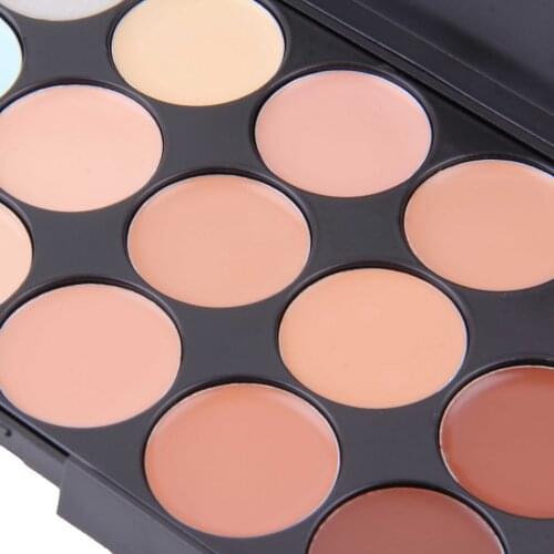 2017 Best Selling set Professional Cosmetic 15 Colors contour Palette Face Makeup Concealer Palette Set Tools Powder Brush