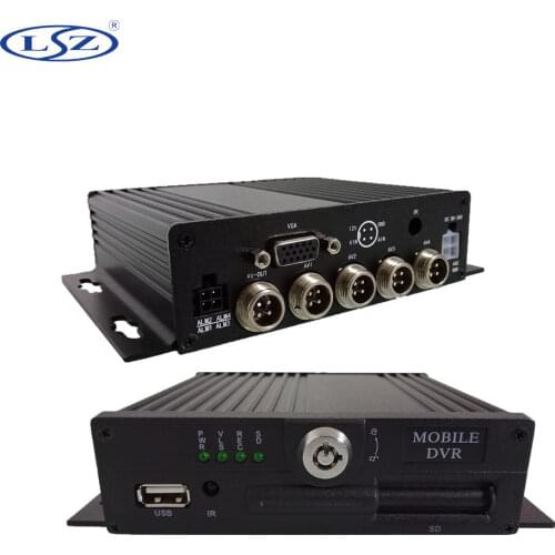 LSZ 4ch Russian vehicle recorder MDVR truck monitor Mobile DVR hi3520d program factory