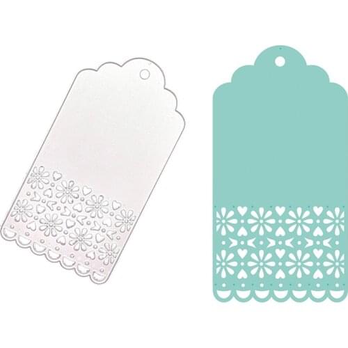 Julyarts Tag Dies Crafts Stencil Metal Cutting Dies Metal Frame Scrapbooking Dies for Paper Cards DIY Embossing