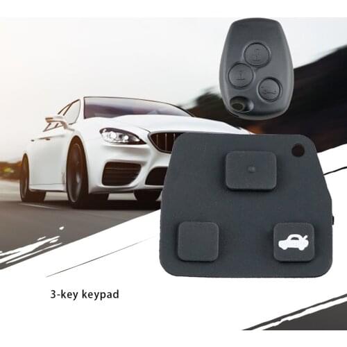 Mini Remote Key Case for Toyota Rubber pad for 2 or 3 button key fob case Yaris Corolla Avensis repair