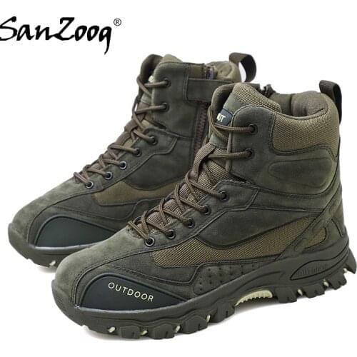 Men Ankle Military Tactical Boots Male Army Combat Hiking Shoes Hunting Buty Taktyczne Bota Militar Tactica Outdoor Mountain