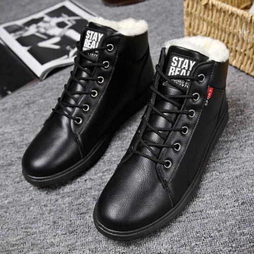 Pop Winter Shoes Men Comfortable High Quality Fur Mens Boots Fashion Super Warm Shoes Men Winter MenS Boots 785i