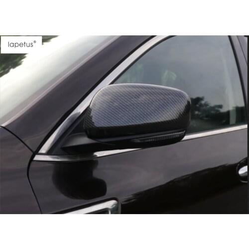 Lapetus Accessories For Renault Koleos 2017 - 2020 Outside Door Rearview Mirrors Protector Cap Molding Cover Kit Trim 2 Piece