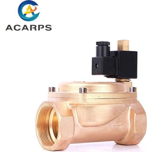 2" High Pressure Normally Open Brass Solenoid Valve Pilot Formula Solenoid Valve 220V 110V 24V 12V