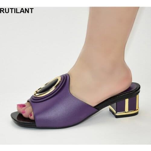 New Fashion 2021 Sexy Platform Pumps Nigerian Women Wedding Shoes Decorated with Rhinestone Nigerian Women Sandals High Quality