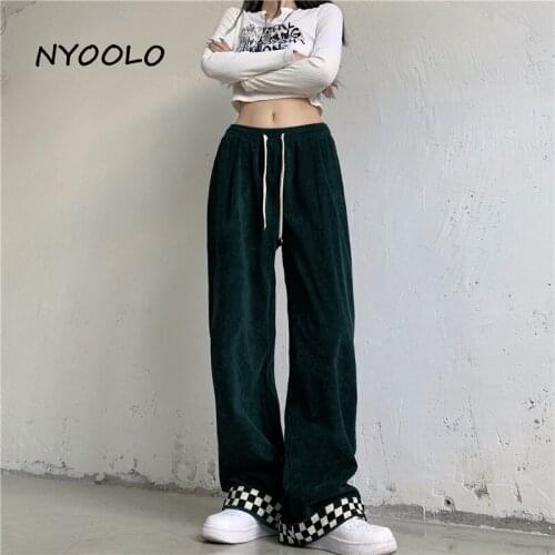 Женские вельветовые брюки NYOOLO China At AliExpress