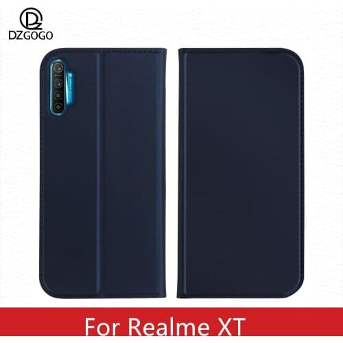 Realme XT Case DZgogo iSkin Series Magnet Leather Flip Book Phone Case for Realme XT 730G RMX1921 Wallet Cover Coque Phone Bag
