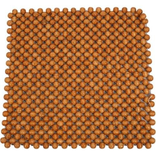 Muzhu Car Seat Cushion Wooden Beads Chair Art Massage Cushion Car Seat Cushion Car Seat Cover Bead Pad