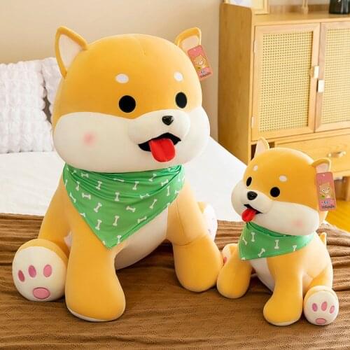 Shiba Inu Doll Plush Toy Pillow Large Boy Sleeping on Bed with Legs Ragdoll Husky Doll Girl