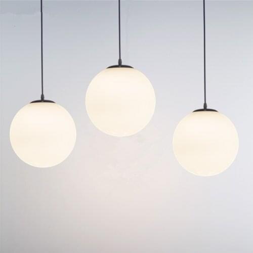Nordic Clear Glass Pendant Lights Globe Clear Glass Ball Pendant Lamp Dining Room Kitchen Hanging Lamp Home decor light fixture