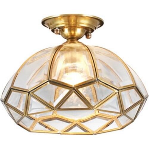 American country full copper ceiling lamps can be used for such corridors entrance balcony bedroom ceiling lighting