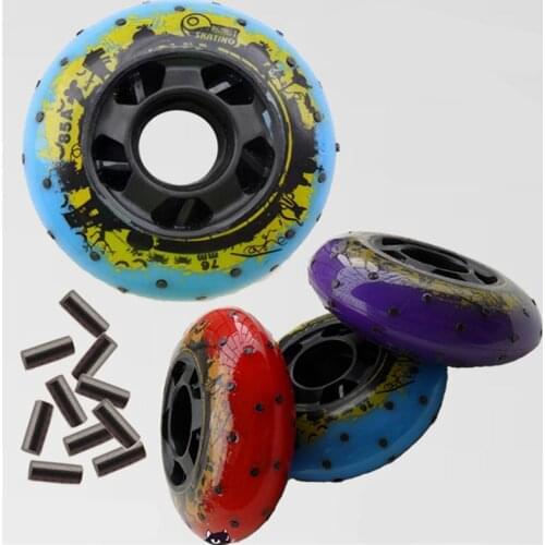 [72mm 76mm 80mm] SKATING 2nd fire stones sparking roller skate wheels 85A sliding braking firestone wheel for SEBA HV IGOR SKJ