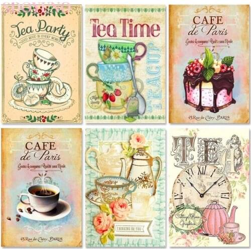 SDOYUNO DIY Oil Painting By Numbers Landscape Food Handpainted Gift 40x50cm Coloring By Numbers Posters Home Bedroom Wall Artwor