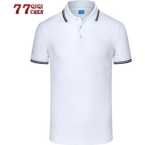 Solid Color Summer Polo Shirts Men New 2020 Cotton Short Sleeve Breathable Anti-Pilling Brand polos para hombre Big Size S-4XL