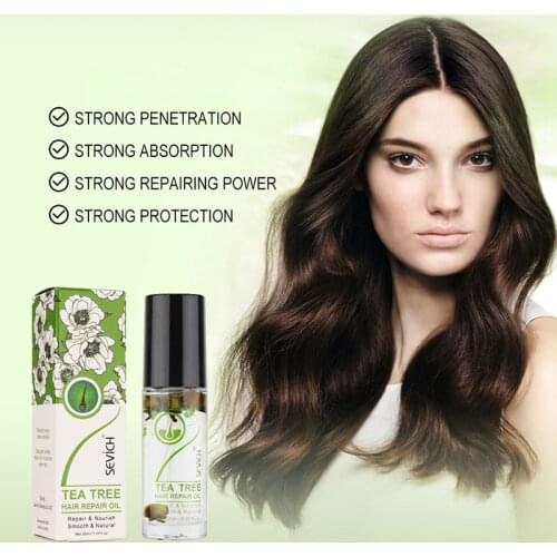 Sevich 30ml Tea Tree Hair Oil Repair Damage & Smoothing Hair Care Natural Keratin Hair Treatment Oil Help Nourishing Dry Hair