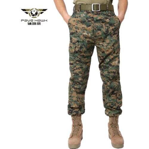 Military Camouflage Cargo Tactical Pants Men Overalls Work Pants Combat Hunter Baggy Trouser Workwear Black Jungle Python Pants