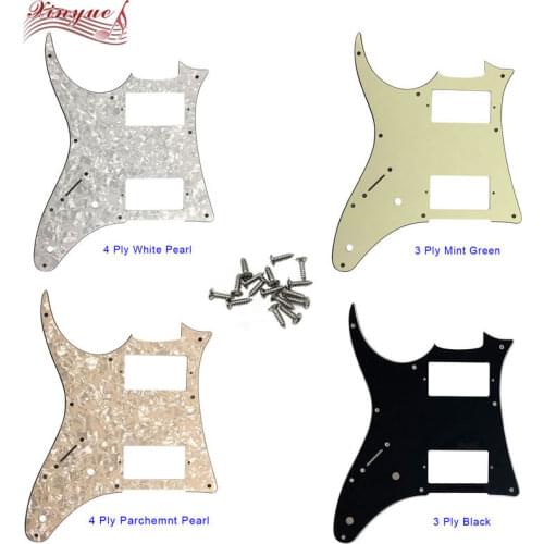 Pleroo Guitar Parts For Left Handed 10 holes MIJ Ibanez RGX20 Guitar Pickguard Humbucker HH Pickup Scratch Plate