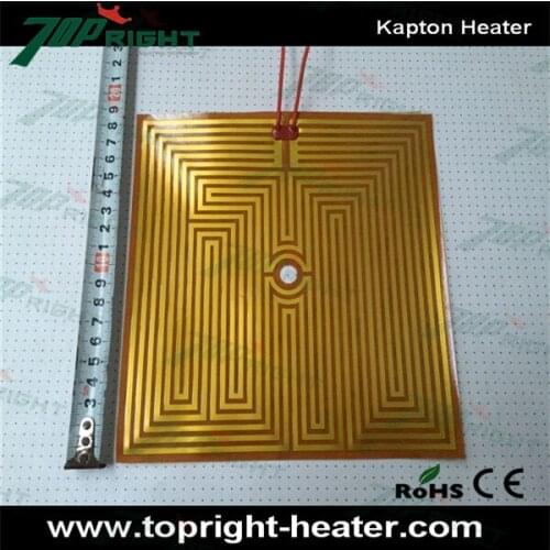 190x190mm 12v 150w High Quanlity Polyimide Heating Film, polyimide film heater