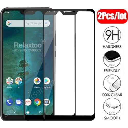 2pcs mi a2 lite Glass screen protector For xiaomi mi a2 lite protective Glass on xiomi mia2 light a2lite mia2lite tempered Glas