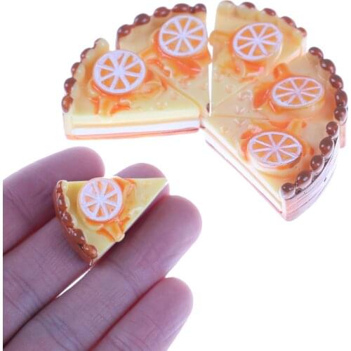 5pcs/lot Dollhouse Miniatures Mini Food Cake Pizza Toys Kitchen Toys Childrens Educational Toys Pretend Play Kitchen Toys
