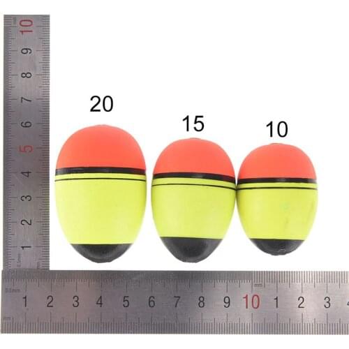 5pcs Size 10/15/20g Fishing Float Light Stick EVA Glowing Night Fishing Float Foam Float Tube Buoy
