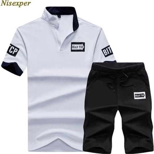 Asian Size Mens Summer T Shirts Sets Shorts + T Shirt 2020 New Men Beach Shorts Tee Male Tracksuits Elastic Waist Shorts 4XL