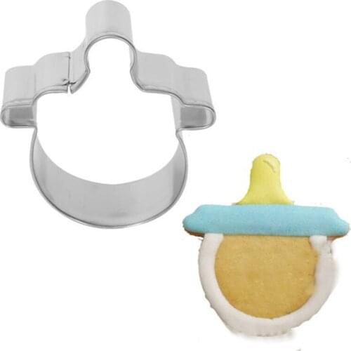 Baby Nipple Cookie Cutter Stainless Steel Cut Candy Biscuit Mold Cooking Tools Metal Cutters Mould Cookie Stamp Fondant Cutter