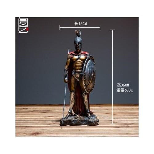 European retro Rome soldiers Creative home living room TV cabinet wine cabinet coffee shop Decoration of soft ornaments art