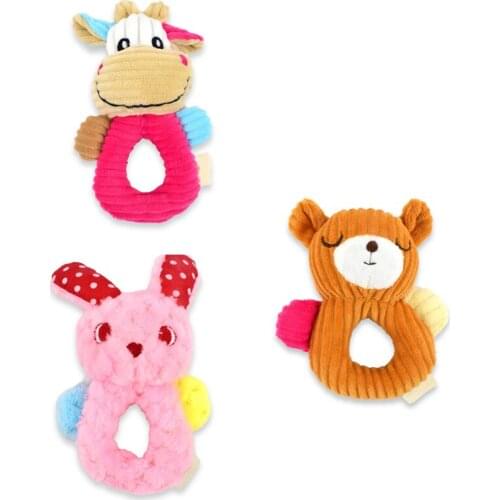 Pet Toys Plush Vocal Interactive Cats Toy Dog Toys Molar Colorful Hand Holding Dog Biting Pet Supplies Toys For Dogs And Cats