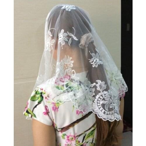 Spanish Lace Mantilla,Lace Veil for Church ,Lace Chapel Veil