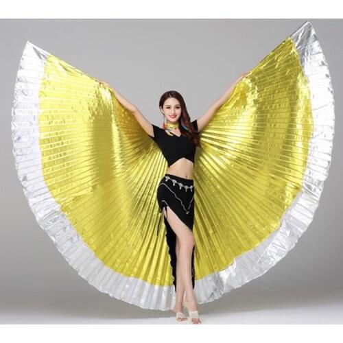 Cheap Stage Performance Props Dance Accessories Egyptian Wings 270 Degrees Belly Dance Isis Wings (without sticks)