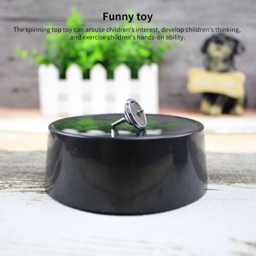 Magnetic Spin Toy Quality Spinning Top Electronic Perpetual Motion Rotating Magnetic Gyro Decoration Funny Gyro Desktop Toys