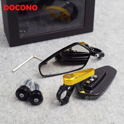 Motorcycle 7/8" 22mm handlebar end side rearview mirror For ktm duke 125 200 390 690 ducati benelli aprilia