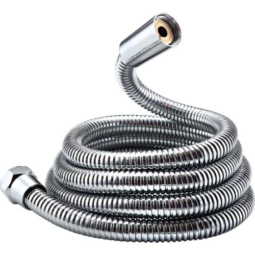 1.65 Meters stainless steel corrugated hose G1/2 Thread shower head pipe flexible stretch plumbing Bathroom accessories