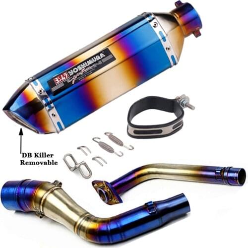 NMAX125 Nmax155 Full Exhaust system Yoshimura Escape Moto Modified Slip on Front connect pipe For Yamaha NMAX 125 155 2015-2019