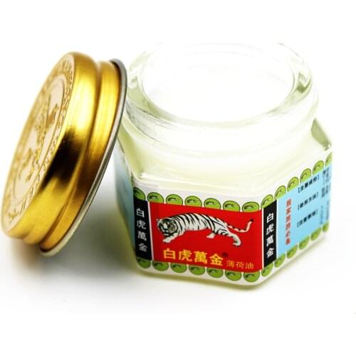15g New White Tiger Balm Pain Relief Plaster Ointment Insect Bites Extra Strength Arthritis Joint Pain Body Massage Oil Cream