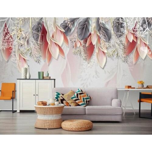 Wallpaper for living Nordic simple magnolia flower wallpaper for kids room girls Living room bedroom 3D wallpapers home decor