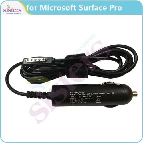 Original New Car Adapter Cable Charger for Microsoft MS Surface Pro 1 2 Power Supply 10.6 For Surface 2RTPROPRO2 12V 3.6A
