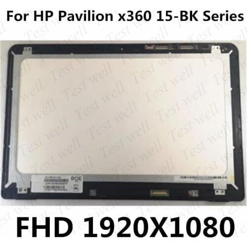 Original LCD Dsipaly Matrix Touch Screen Digitizer Assembly+Bezel For HP Pavilion X360 15-BK 15-bk076nr 15-BK020WM 15-BK002CY