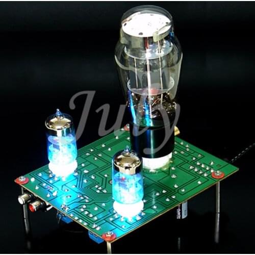 6N3 SRPP front stage to promote 6N5P tube bile amp board, 1W+1W/8Ω, frequency response: 30-40Khz (+-1db)