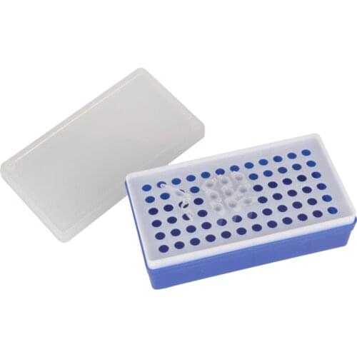 Plastic 72 Holes Test Tube Holder With Transparent Suitable for 0.5ml Centrifuge Test Tube School Laboratory Supplies