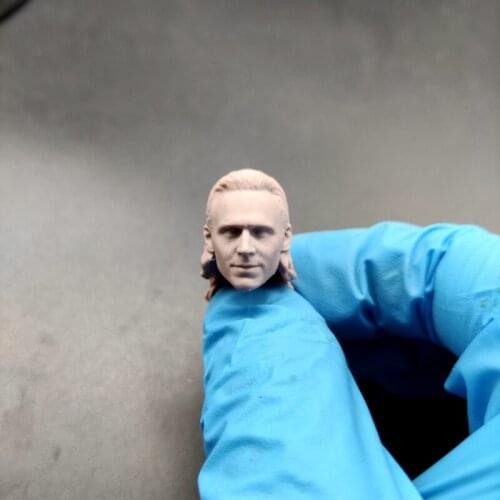Blank 1/12 Scale Tom Hiddleston Head Sculpt Unpainted Fit 6" ML Figure