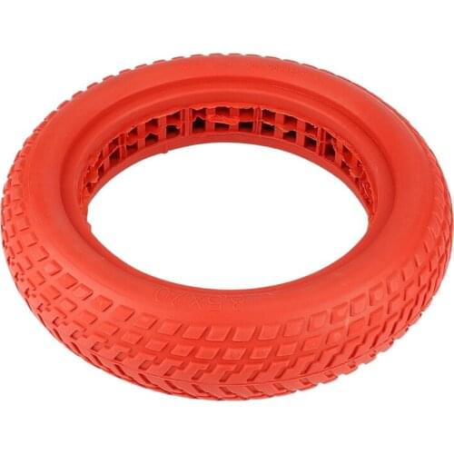 8.5 Inch Electric Scooter Rubber Solid Tire Durable Shock Absorber Damping Tyre for Xiaomi M365 1S Pro, Red