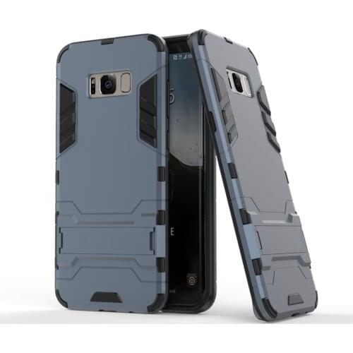 Armadura hbrida a prueba de golpes carcasa de PC y silicona para Samsung S6 S7 borde S8 ms J3 J5 J7 A3 A5 A7 2016 2017 C5 C7 C9