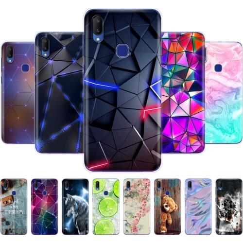For Vivo V11 Case V11 Pro Case V11 i Case Silicon Soft TPU Back Phone Cover For VIVO V 11 11Pro 11i phone Bag marble flower love