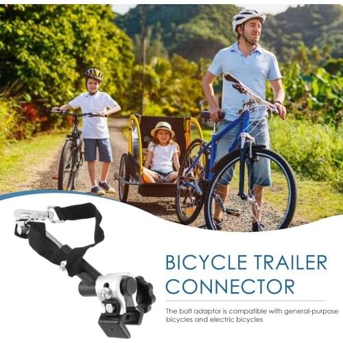 Bicycle Rear Trailer Hitch Universal Bicycle Trailer Connector Bike Rear Axle Trailer Hitch Mount Adapter Bike Cycling Accessory