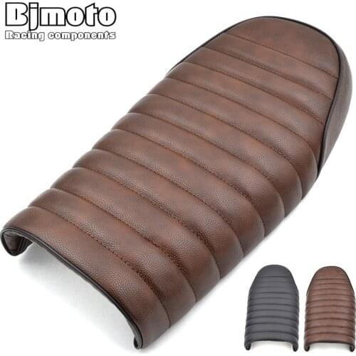 BJMOTO Motorcycle Hump Cafe Racer Vintage Motorcycle Seat Cover For Honda GN CB350 CB400 CB500 CB750 SR400 XJ XS